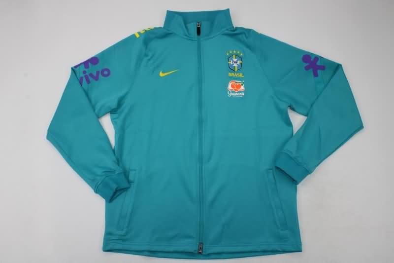 AAA Quality Brazil 2022 Blue Soccer Jacket