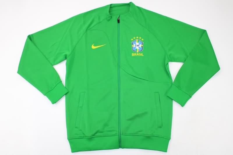 AAA Quality Brazil 2022 Dark Green Soccer Jacket