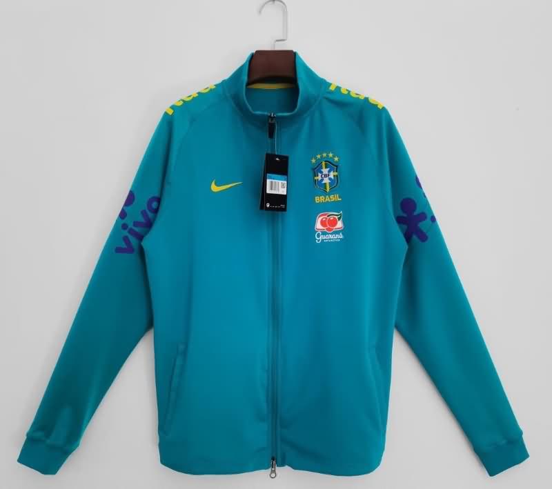 AAA Quality Brazil 2022 Green Soccer Jacket