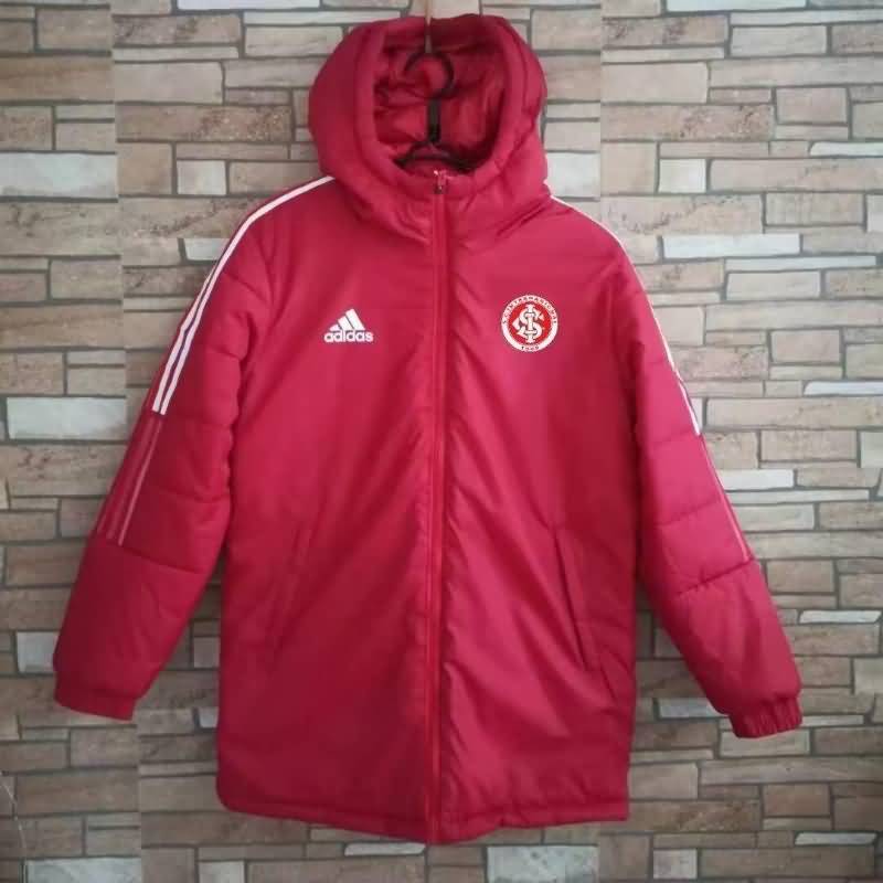 AAA Quality Sport Club Internacional 2022 Red Soccer Cotton Coat