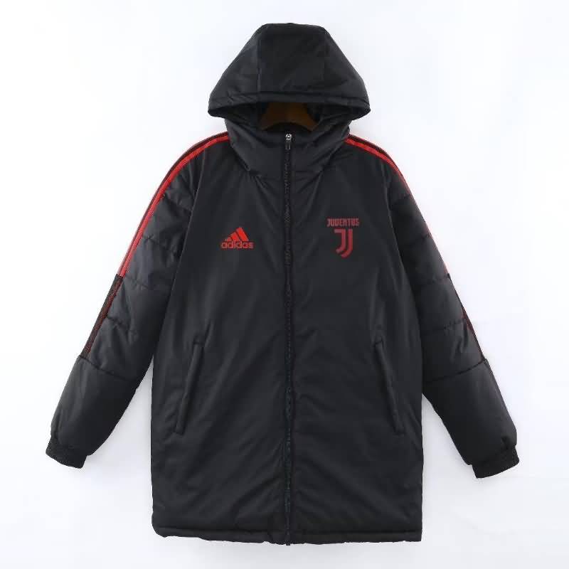 AAA Quality Juventus 2022 Black Soccer Cotton Coat