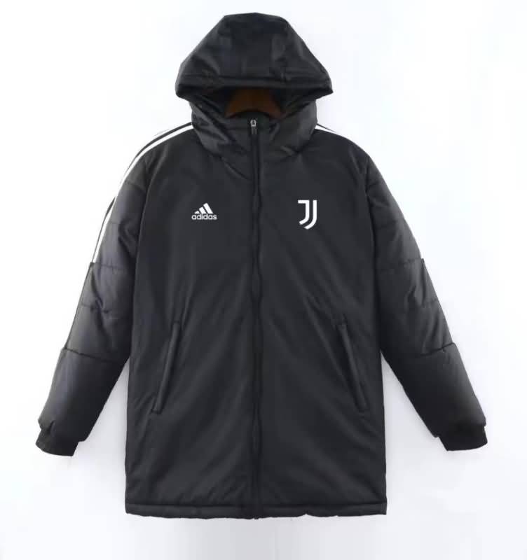 AAA Quality Juventus 2022 Black Soccer Cotton Coat 02