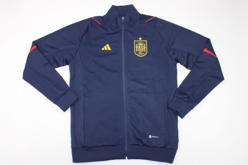 AAA Quality Spain 2022 Dark Blue Soccer Jacket