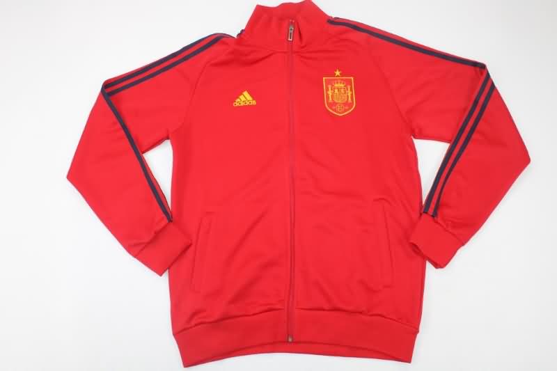 AAA Quality Spain 2022 Red Soccer Jacket
