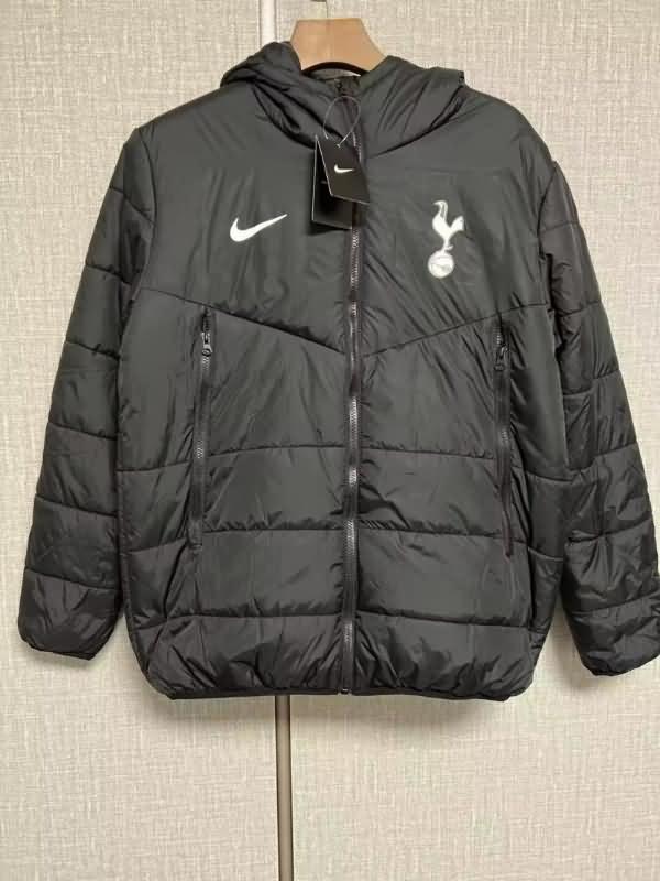 AAA Quality Tottenham Hotspur 2022 Black Soccer Cotton Coat