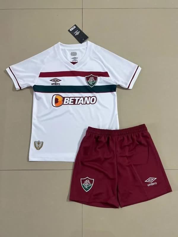 Kids Fluminense 2023 Away Soccer Jersey And Shorts