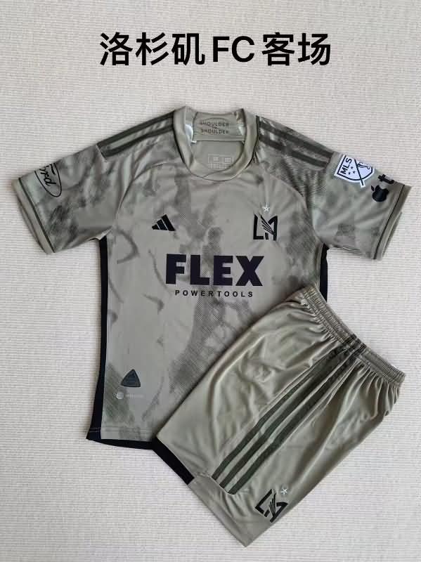 Kids Los Angeles FC 2023 Away Soccer Jersey And Shorts