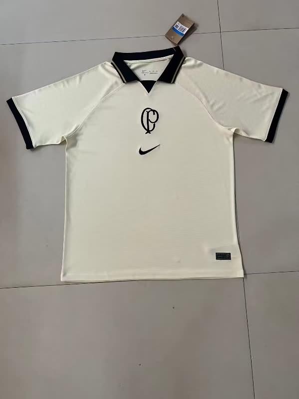 AAA Quality Corinthians 2023 Cream Polo Soccer T-Shirt