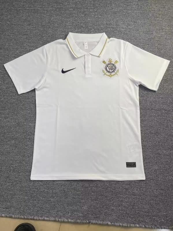 AAA Quality Corinthians 2023 White Polo Soccer T-Shirt
