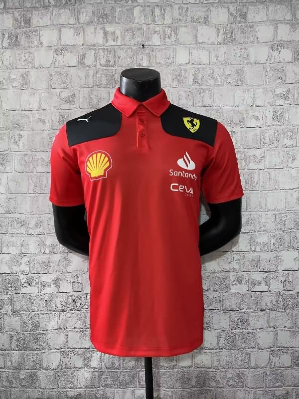AAA Quality Ferrari 2023 Red Polo Soccer T-Shirt
