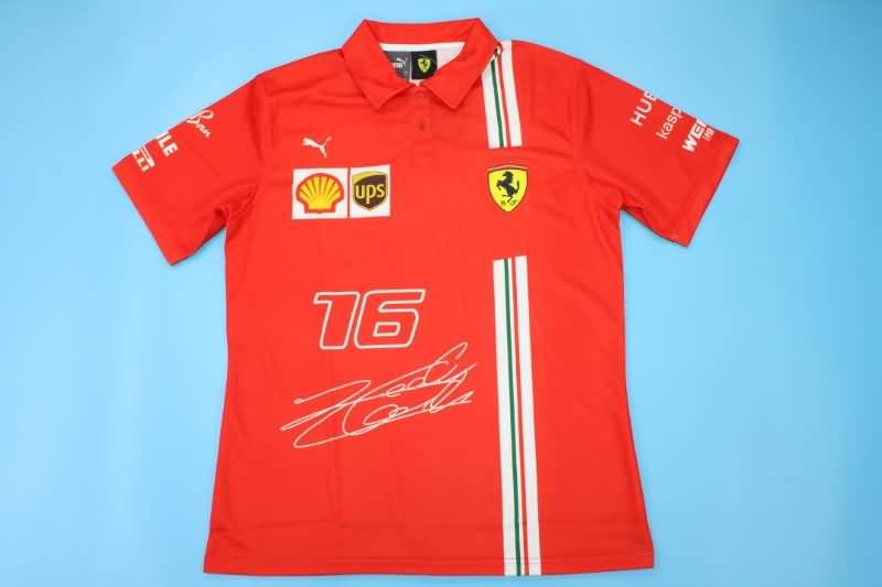 AAA Quality Ferrari 2022 Red Polo Soccer T-Shirt 02