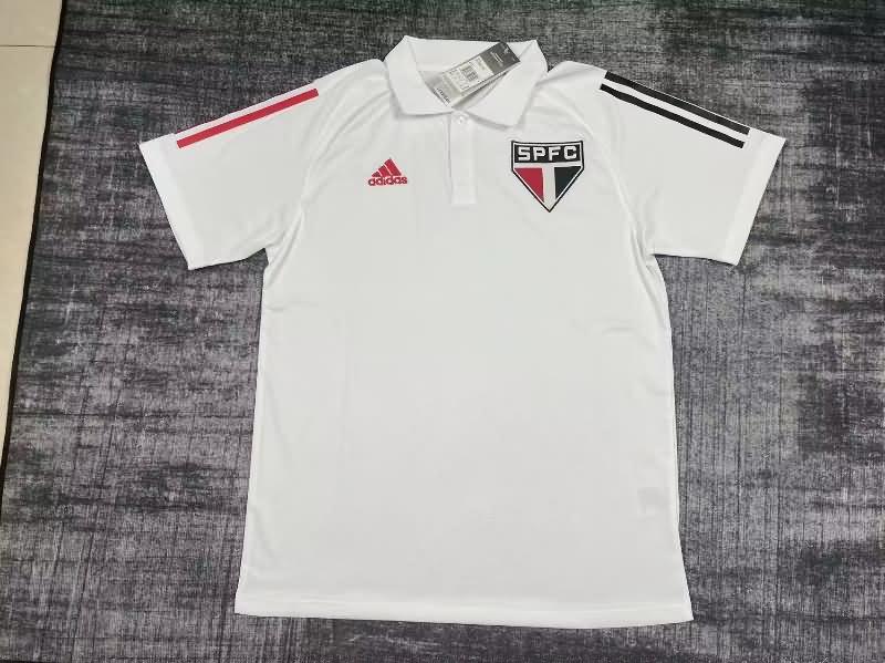 AAA Quality Sao Paulo 2023 White Polo Soccer T-Shirt