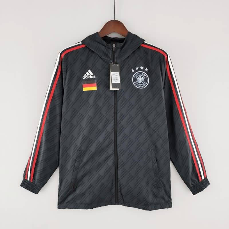 AAA Quality Germany 2022 Black Soccer Windbreaker