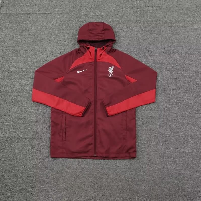 AAA Quality Liverpool 22/23 Red Soccer Windbreaker 02