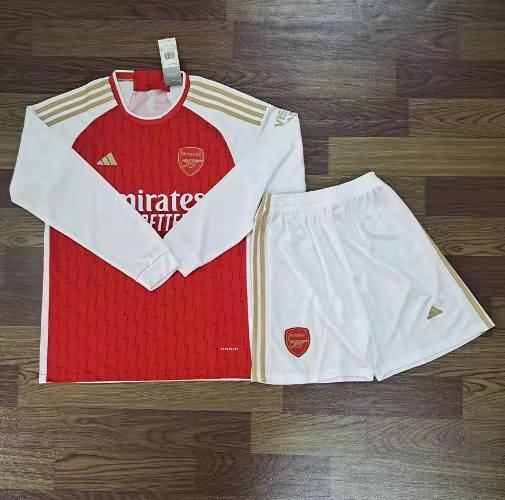 Arsenal 23/24 Home Long Sleeve Soccer Jersey