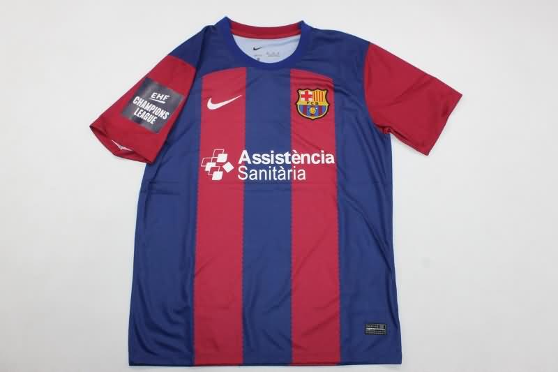 AAA Quality Barcelona 23/24 Home Soccer Jersey Sponsor