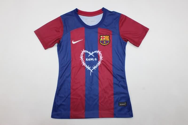 AAA Quality Barcelona 23/24 Home Women Soccer Jersey Sponsor