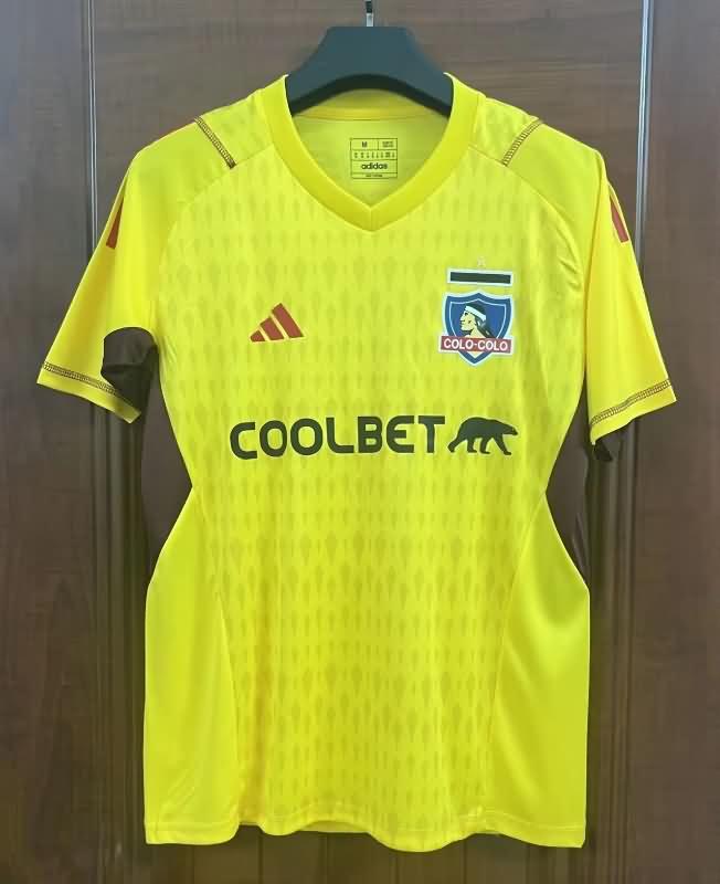 AAA Quality Colo Colo 2023 Goalkeeper Yellow Soccer Jersey