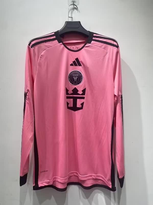 AAA Quality Inter Miami 2024 Home Long Sleeve Soccer Jersey