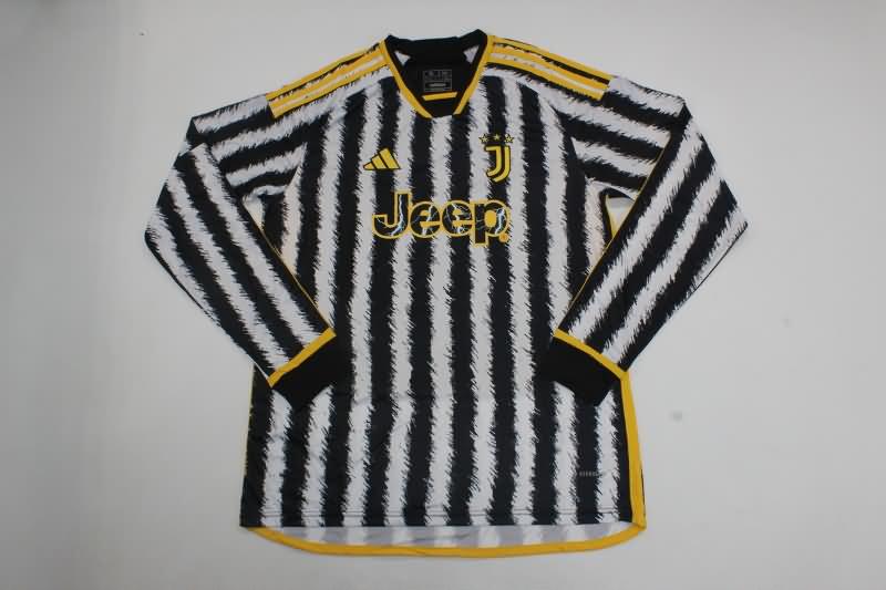 AAA Quality Juventus 23/24 Home Long Sleeve Soccer Jersey