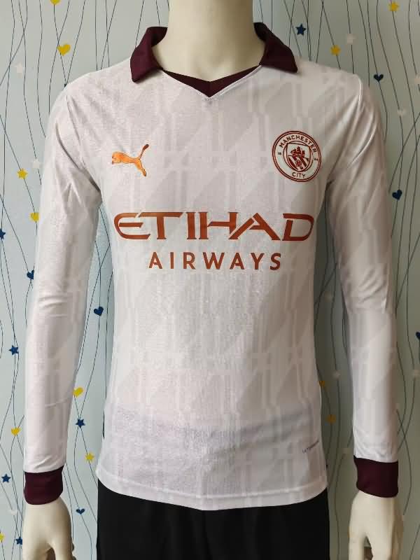 AAA Quality Manchester City 23/24 Away Long Sleeve Soccer Jersey (Player)