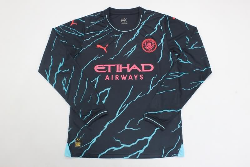 AAA Quality Manchester City 23/24 Third Long Sleeve Soccer Jersey