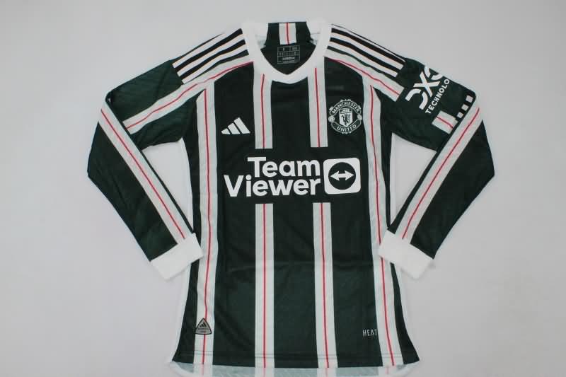 AAA Quality Manchester United 23/24 Away Long Sleeve Soccer Jersey (Player)