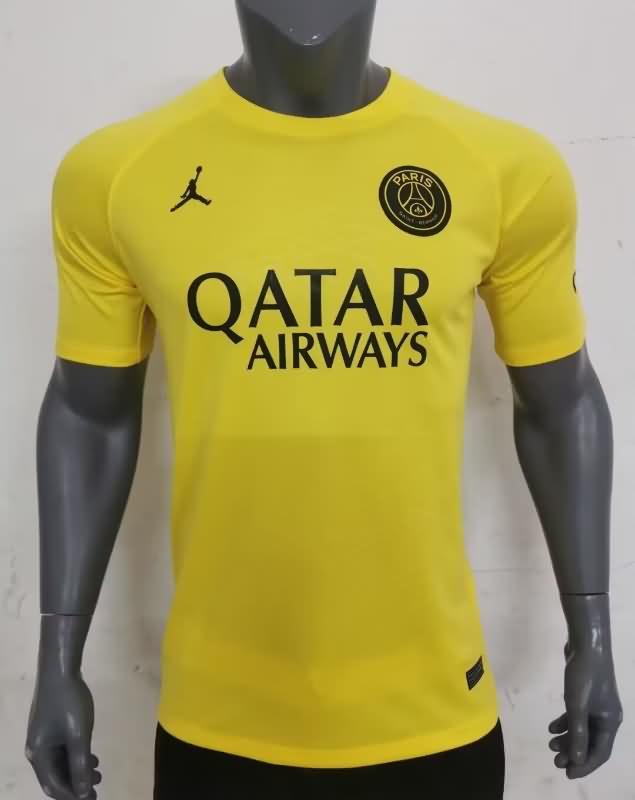 AAA Quality Paris St German 23/24 Yellow Soccer Jersey (Player)