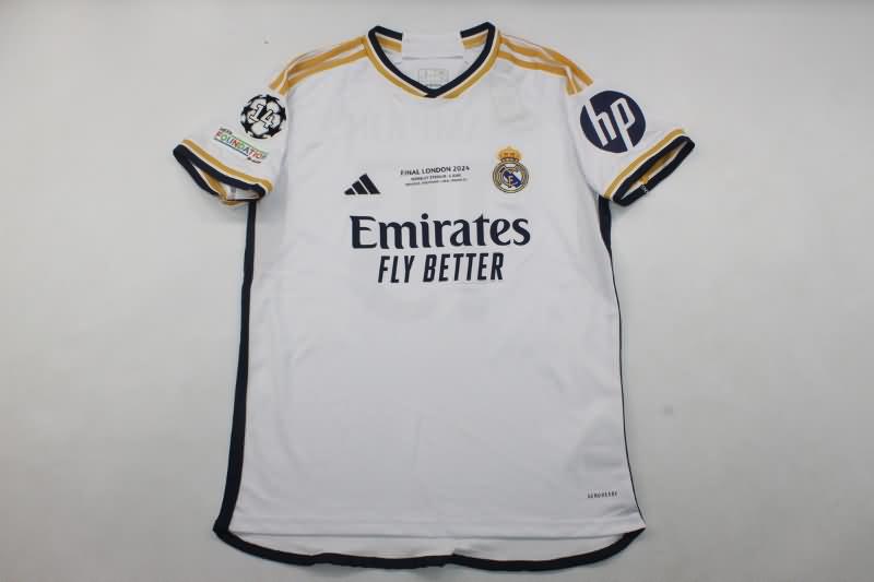 AAA Quality Real Madrid 23/24 UCL Final Home Champion Soccer Jersey