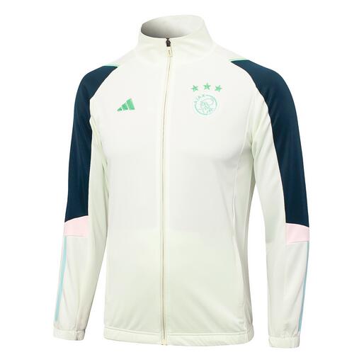 AAA Quality Ajax 23/24 White Soccer Jacket