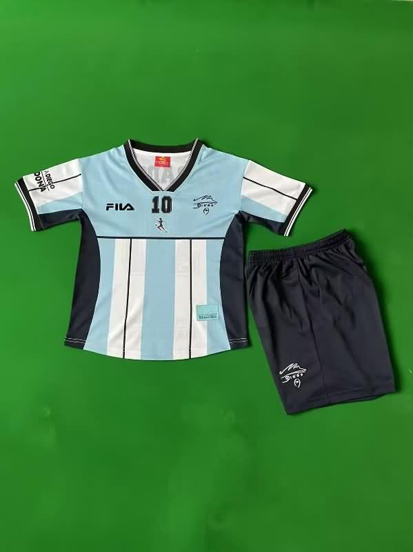 Kids Argentina 2001 Special Soccer Jersey And Shorts