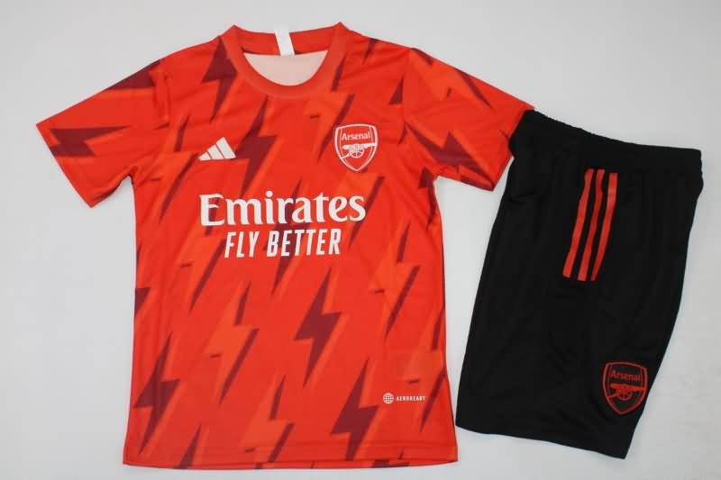 Kids Arsenal 23/24 Training Soccer Jersey And Shorts