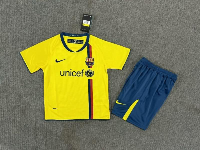 Kids Barcelona 2008/09 Away Soccer Jersey And Shorts