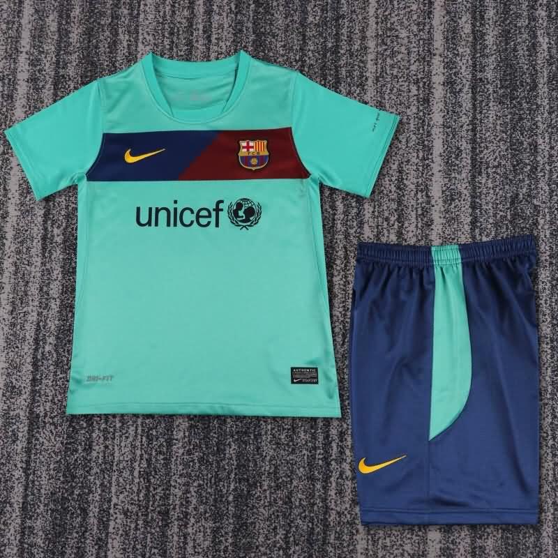 Kids Barcelona 2010/11 Away Soccer Jersey And Shorts