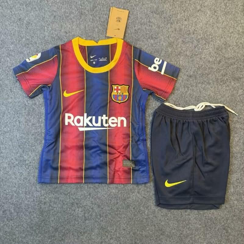 Kids Barcelona 2020/21 Home Soccer Jersey And Shorts