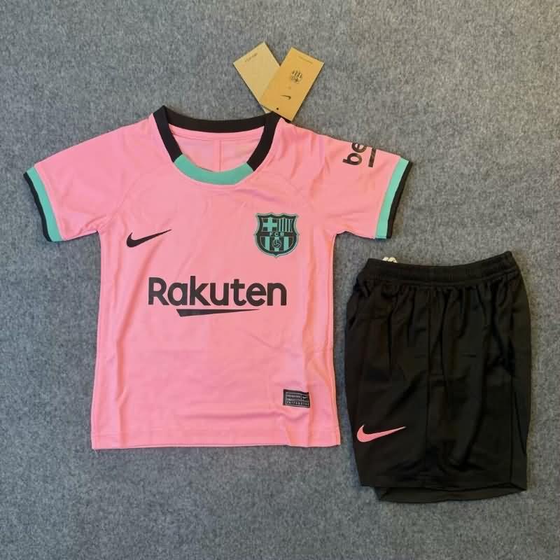 Kids Barcelona 2020/21 Third Soccer Jersey And Shorts