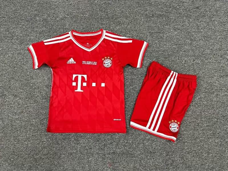 Kids Bayern Munich 2012/13 Home Final Soccer Jersey And Shorts