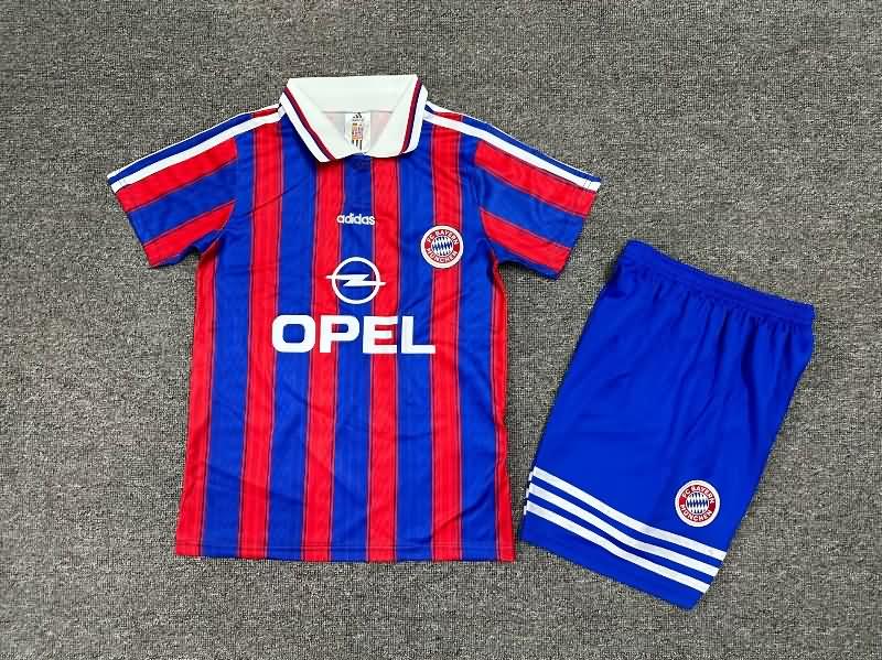 Kids Bayern Munich 1995/97 Home Soccer Jersey And Shorts