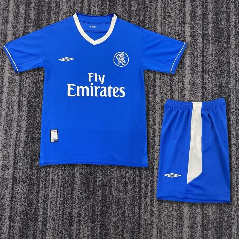 Kids Chelsea 2003/05 Home Soccer Jersey And Shorts