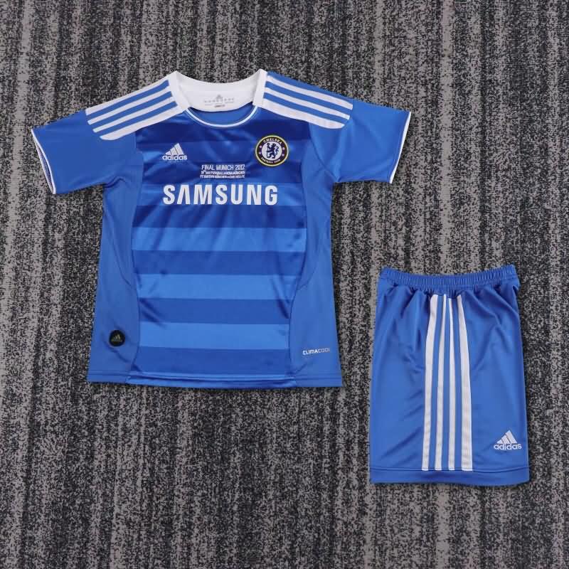 Kids Chelsea 2011/12 Home Final Soccer Jersey And Shorts