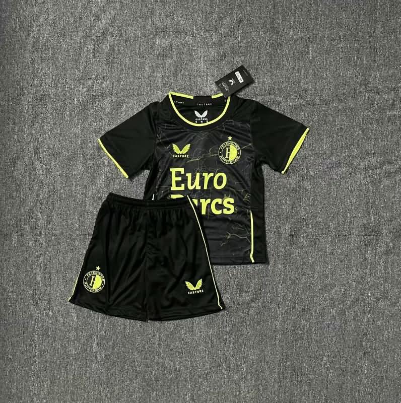 Kids Feyenoord 23/24 Fourth Soccer Jersey And Shorts