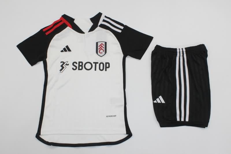 Kids Fulham 23/24 Home Soccer Jersey And Shorts