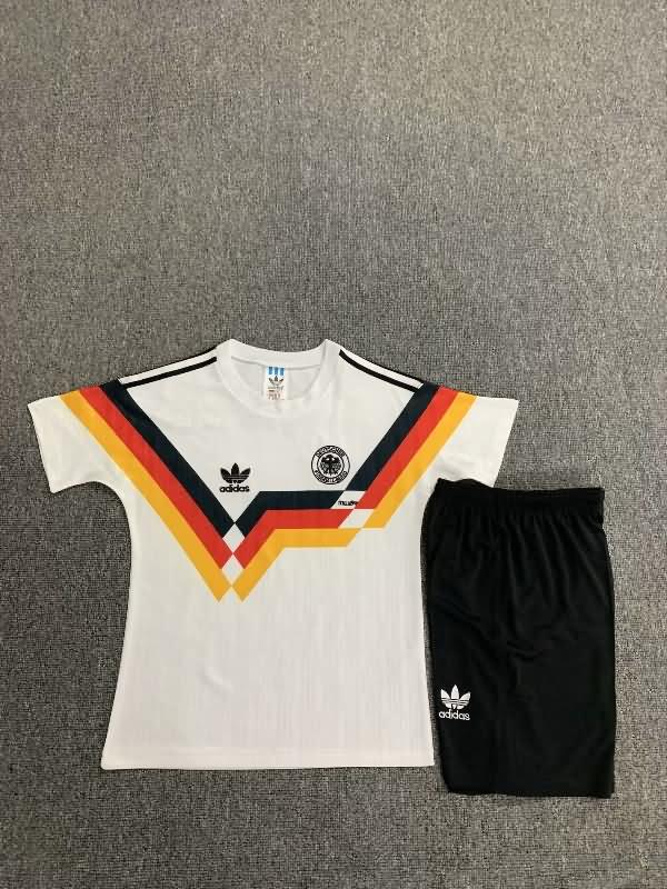 Kids Germany 1990 Home Soccer Jersey And Shorts