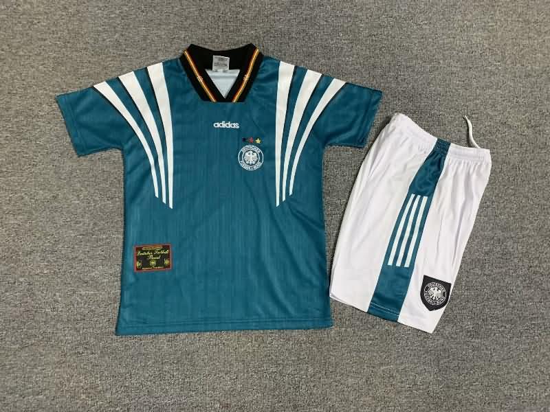 Kids Germany 1996 Away Soccer Jersey And Shorts