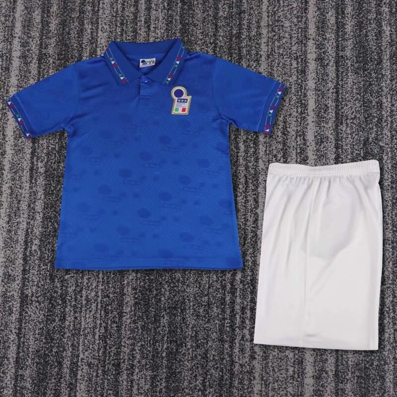 Kids Italy 1994 Home Soccer Jersey And Shorts