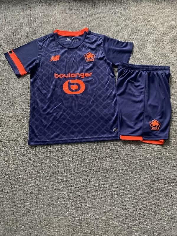 Kids Lille 23/24 Third Soccer Jersey And Shorts