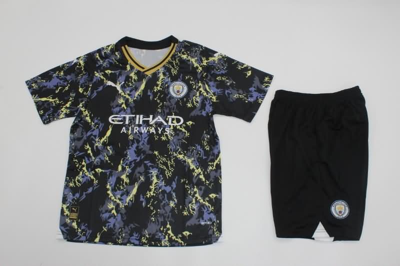 Kids Manchester City 23/24 Special Soccer Jersey And Shorts
