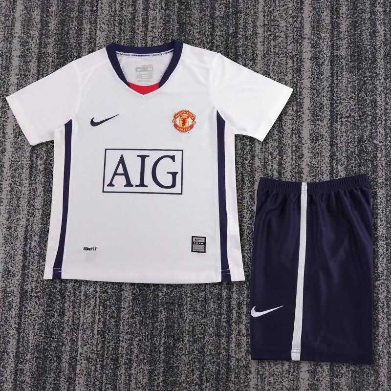 Kids Manchester United 2008/09 Away Soccer Jersey And Shorts