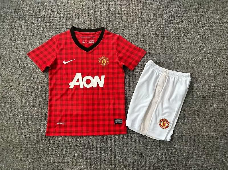 Kids Manchester United 2012/13 Home Soccer Jersey And Shorts