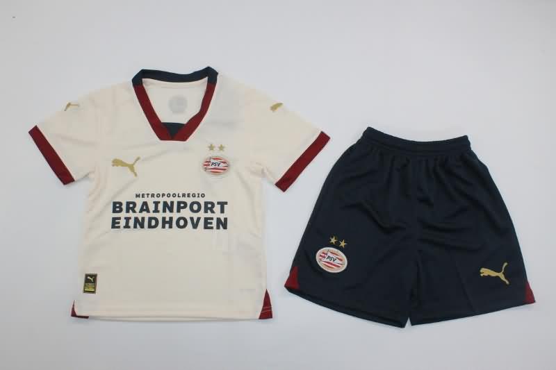 Kids PSV Eindhoven 23/24 Away Soccer Jersey And Shorts